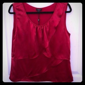 Talbots Red Silk Tank.